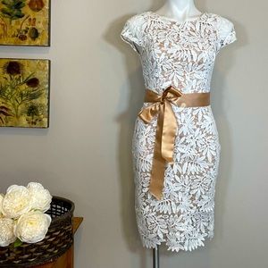 Lulus Lace Bodycon Dress White Size XS